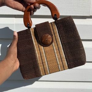 Brown Woven Bag